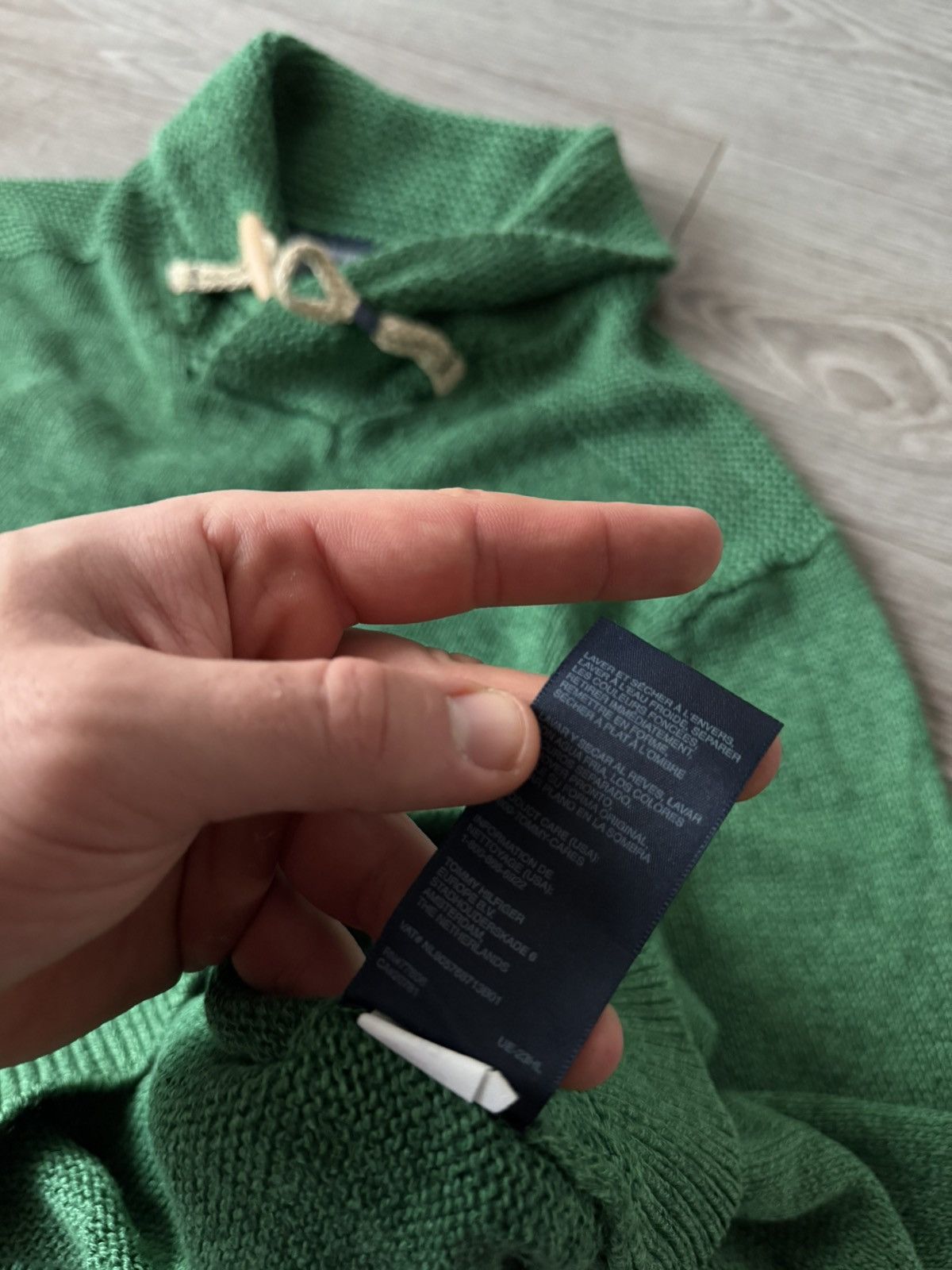 Tommy Hilfiger Tommy Hilfiger Linen Cotton Green Mens Sweater Size US M / EU 48-50 / 2 - 16 Thumbnail