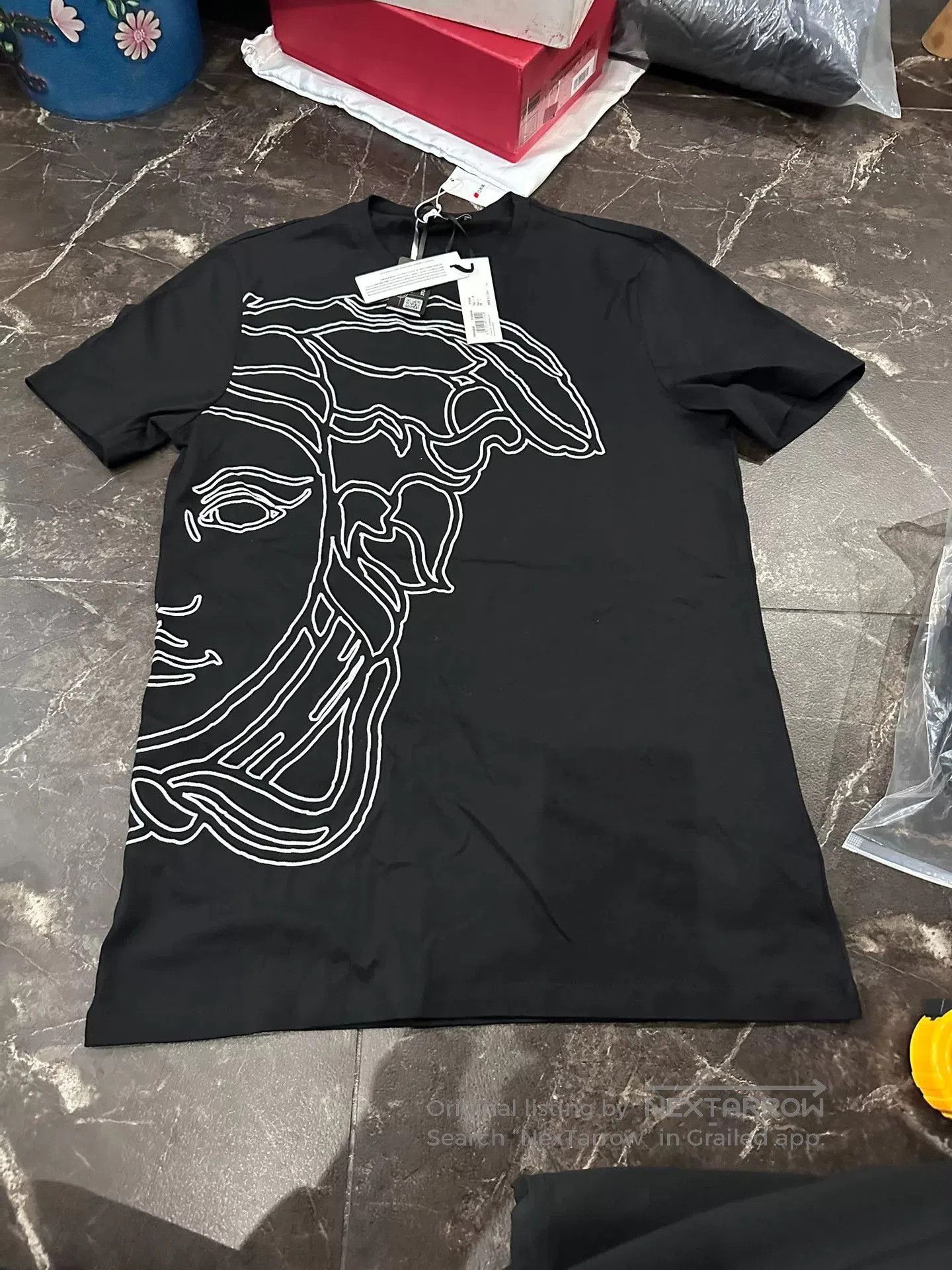 Versace Versace Men's Printed Round Neck T. Size US S / EU 44-46 / 1 - 1 Thumbnail