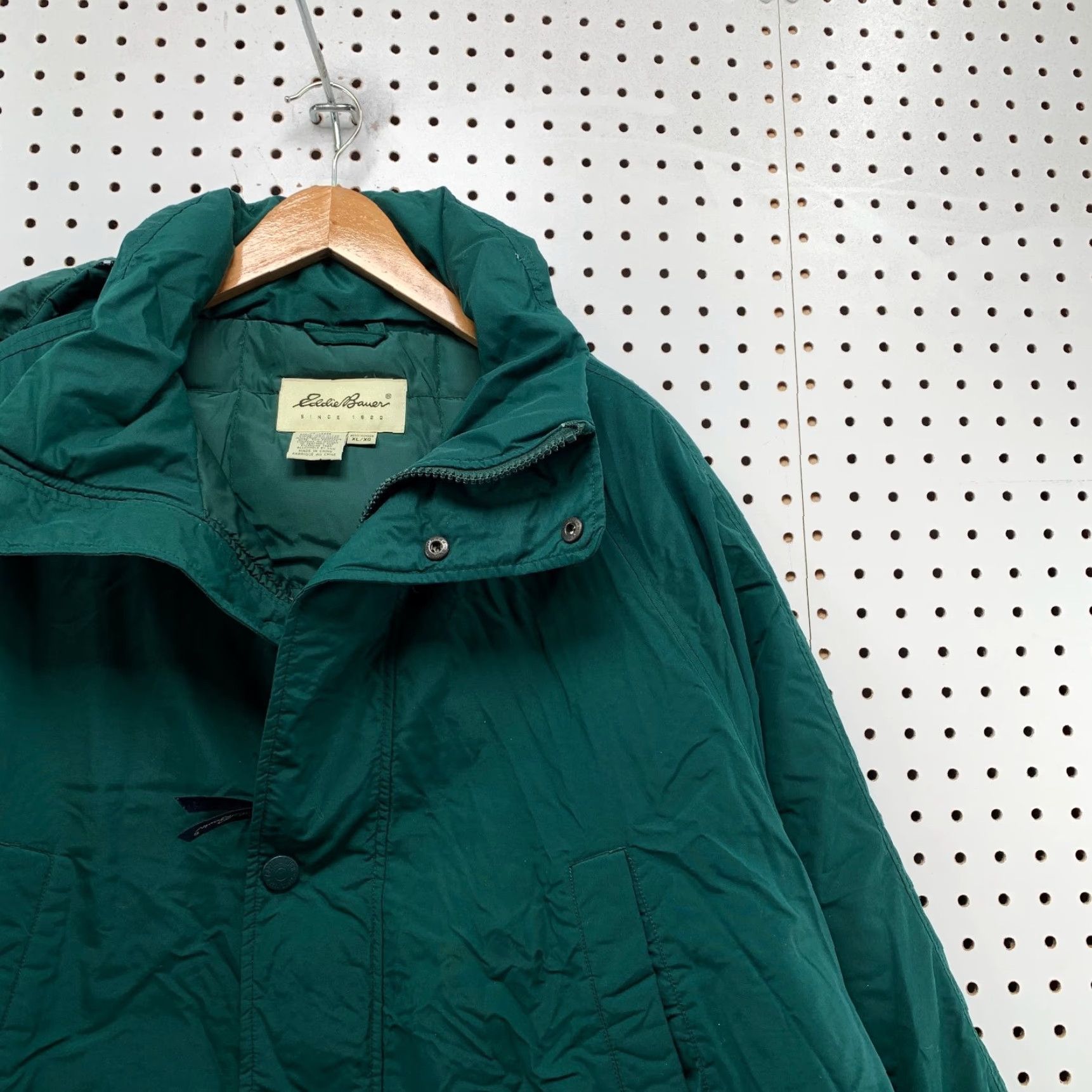 Eddie Bauer VINTAGE Eddie Bauer Down Puffer Park Coat Mens XL Green Outdoor Heavyweight Parka Hoodie Size US XL / EU 56 / 4 - 6 Thumbnail