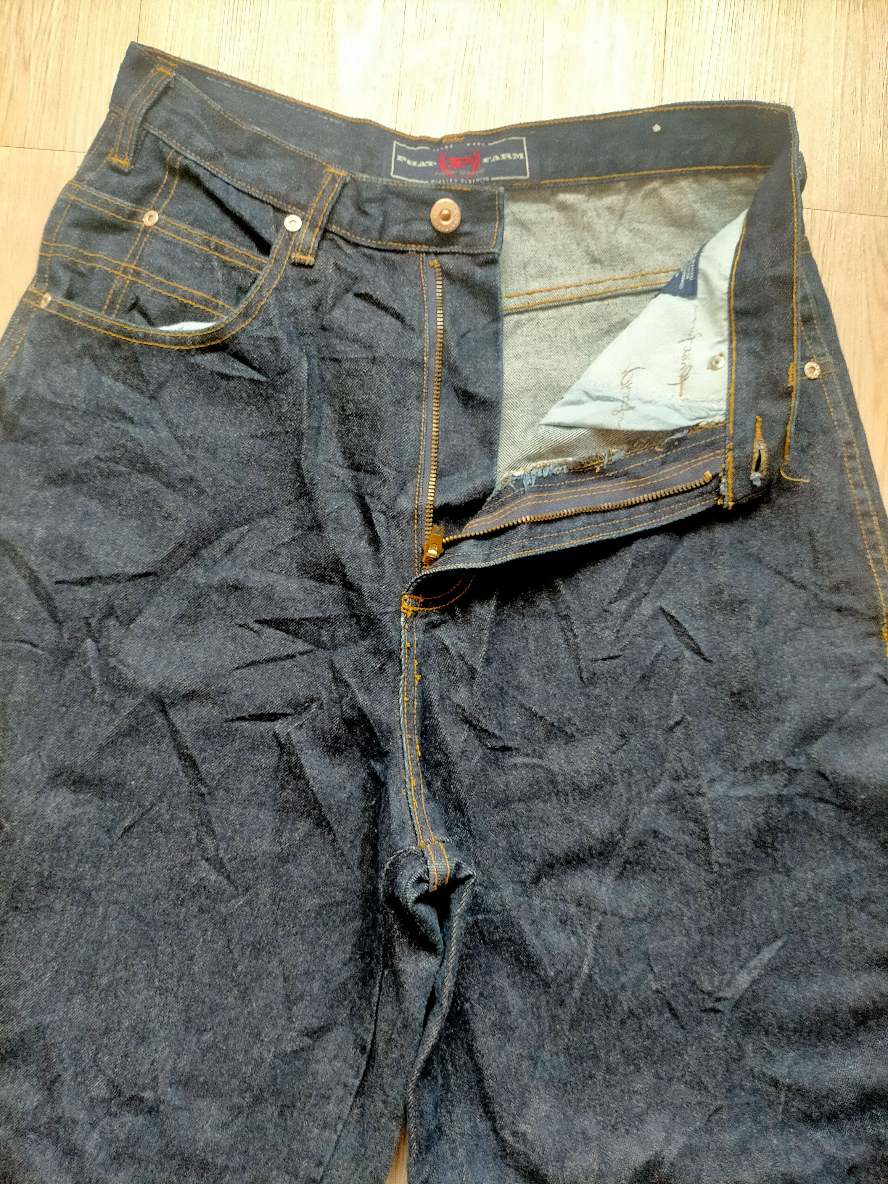 JNCO Phat Farmer Carpenter Baggy Jeans Hip Hop Style Size US 30 / EU 46 - 6 Thumbnail