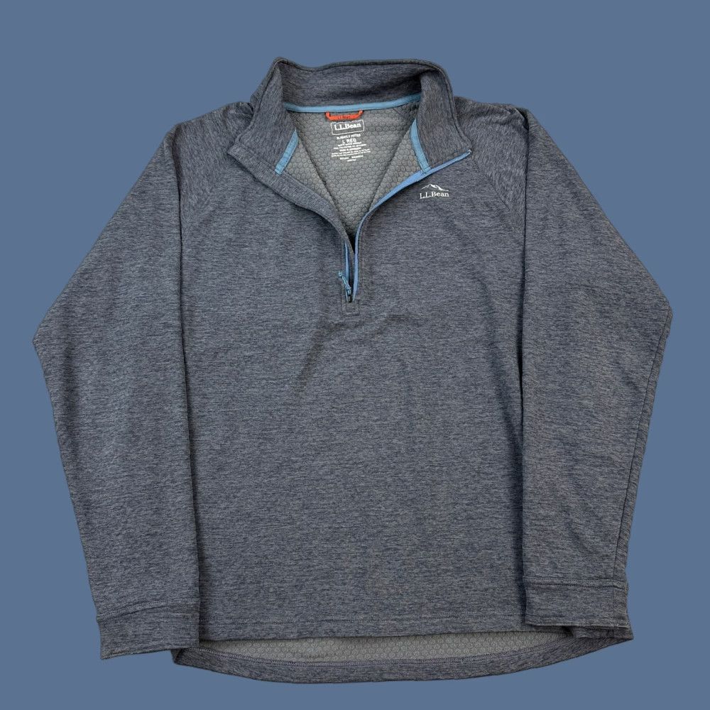 Vintage LL Bean Pullover Mens Large Adventure Grid Fleece 1/4 Zip Slightly Fitted Casual Blue Size US L / EU 52-54 / 3 - 1 Thumbnail