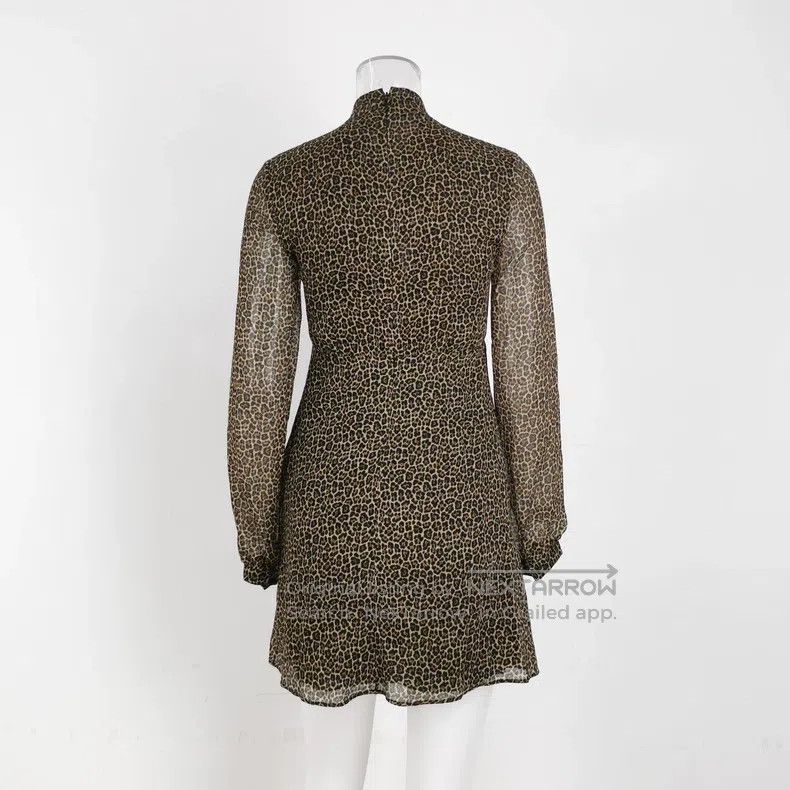Saint Laurent Paris Saint Laurent Paris Long-sleeved bow tie dress with mini s Size XXS / US 00 / IT 34 - 3 Thumbnail