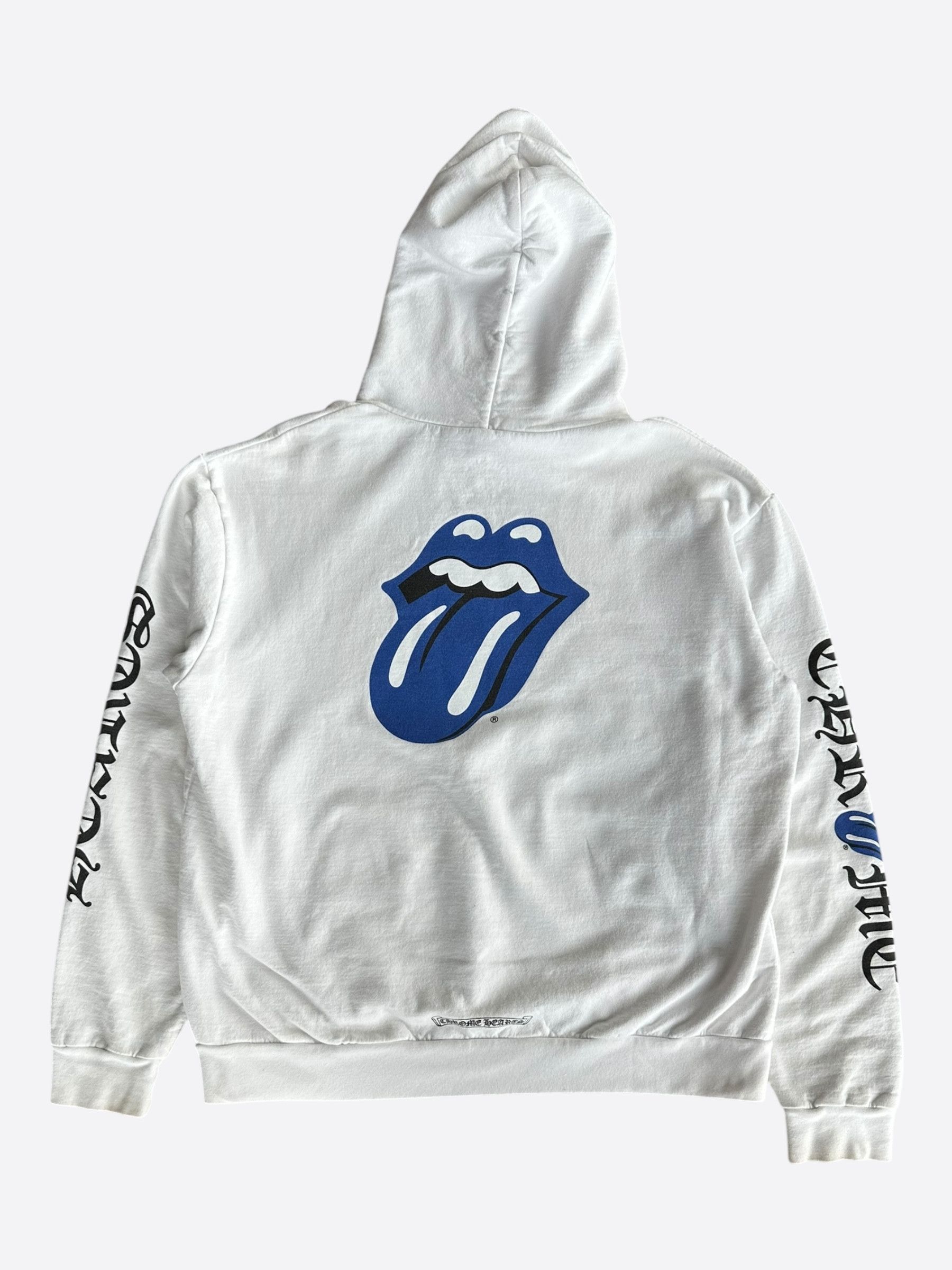 Chrome Hearts Chrome Hearts White & Blue Rolling Stones Hoodie Size US M / EU 48-50 / 2 - 2 Thumbnail