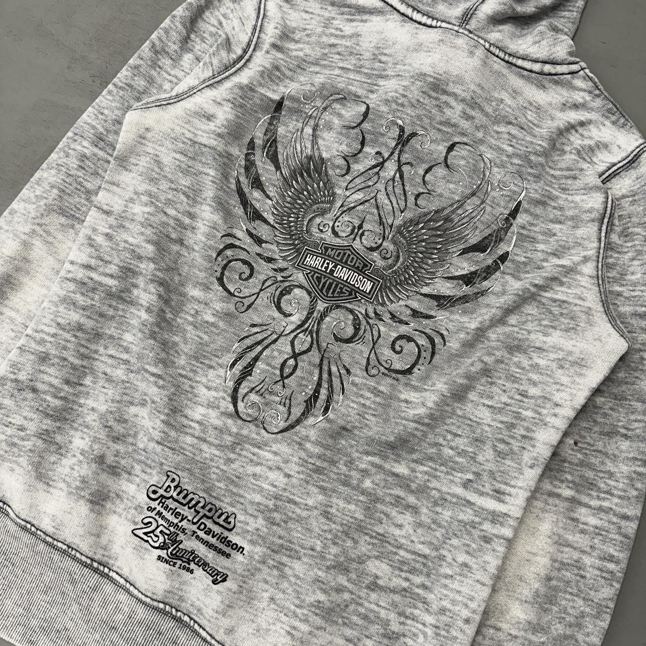 Harley Davidson Y2K Harley Davidson Women’s Zip Up Hoodie Grey Medium Size M / US 6-8 / IT 42-44 - 4 Thumbnail