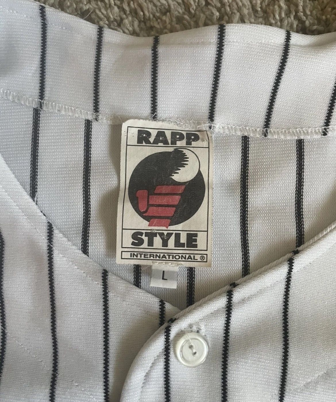 Rap Tees RARE 90’s public enemy rapp style baseball jersey asiatic Size US L / EU 52-54 / 3 - 7 Thumbnail