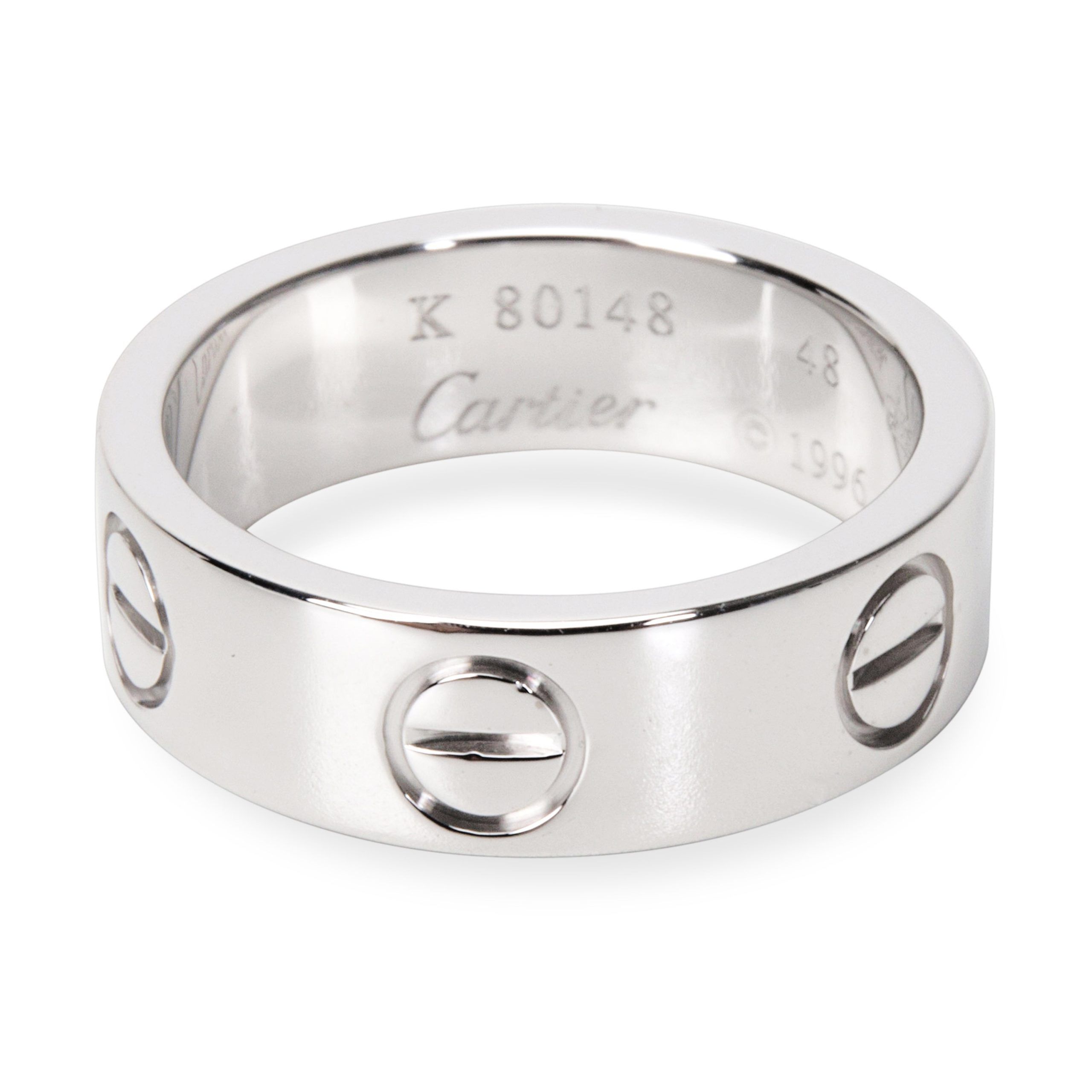 image of Cartier Love Band 18K White Gold, Women's