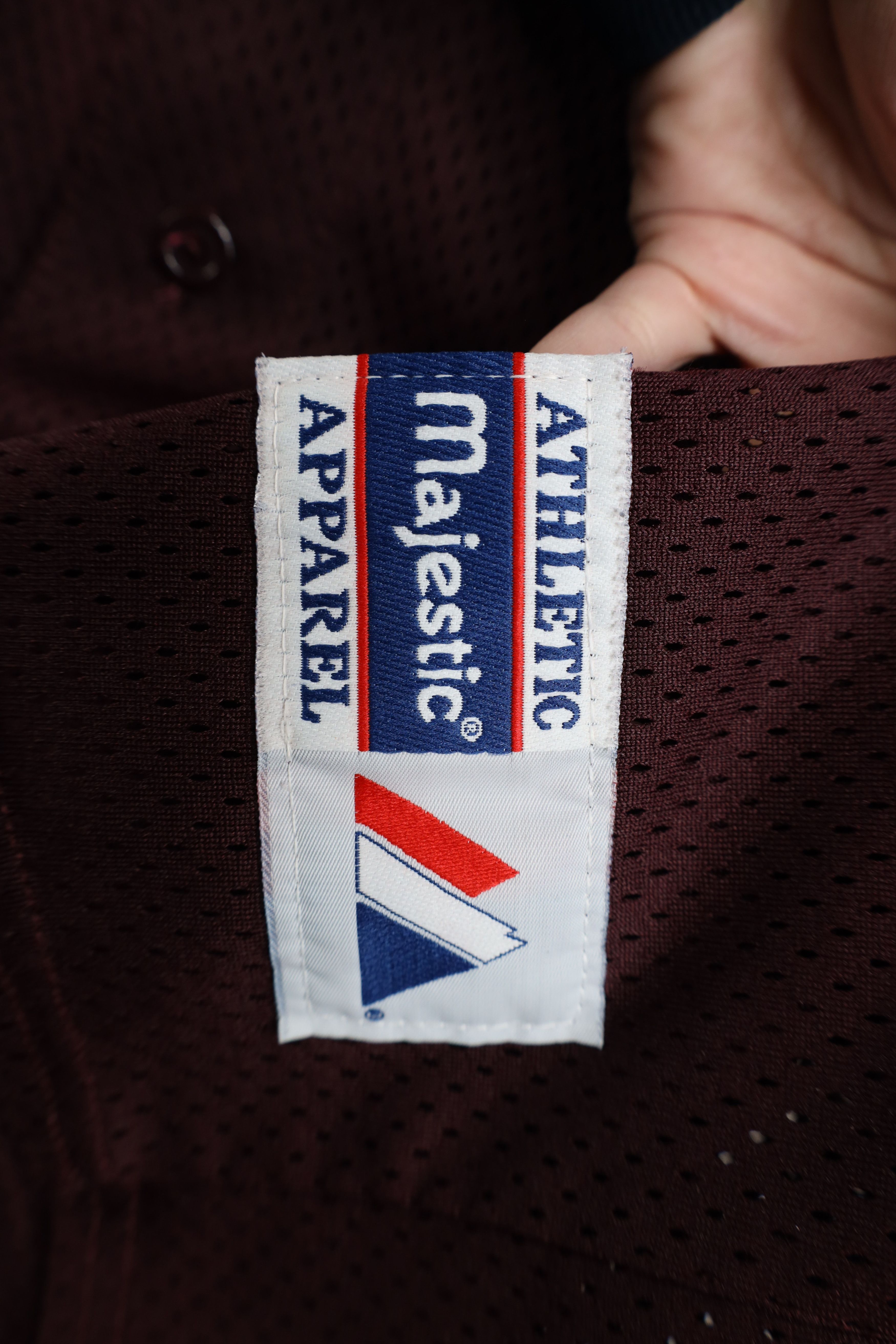 Majestic Vintage 90s Majestic Lower Rider Baseball Jersey Maroon USA Size US XXL / EU 58 / 5 - 7 Thumbnail