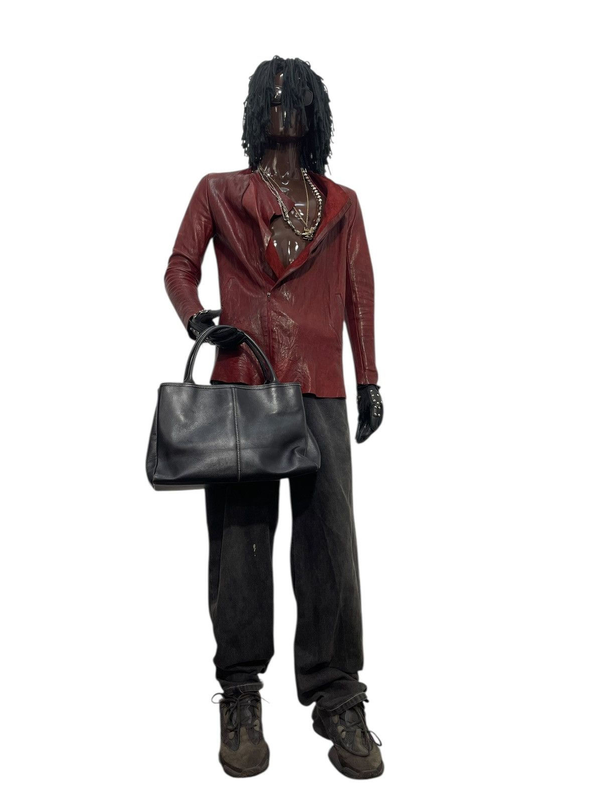 Genuine Leather Full Leather Art Berg Japan Tote Hand Bag 2🟩2 Size ONE SIZE - 3 Thumbnail