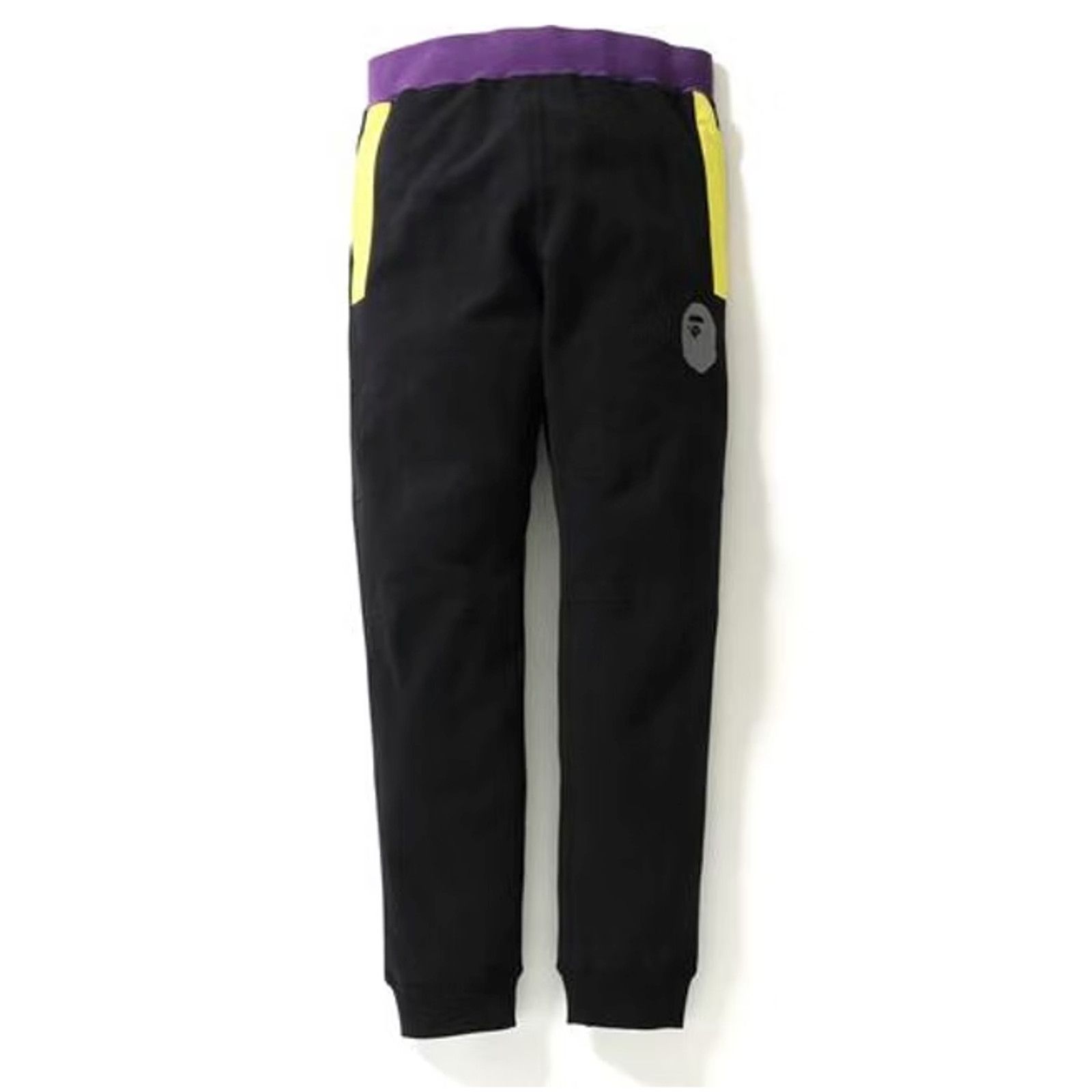 image of Bape Color Block Slim Sweatpants Black, Men's (Size 36)