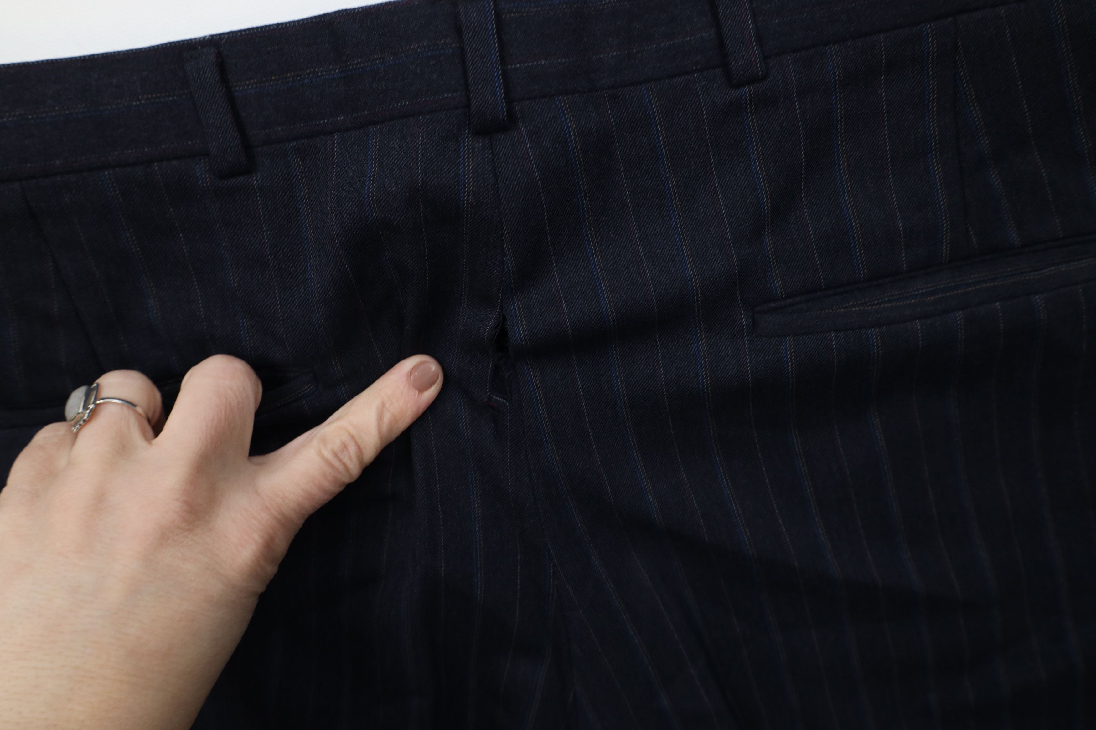 Vintage Vintage 70s Streetwear Rainbow Striped Wide Leg Chino Pants Size US 34 / EU 50 - 9 Thumbnail