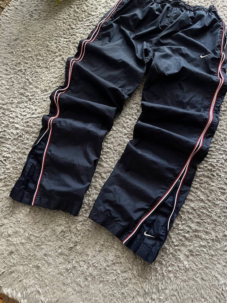 Nike × Vintage 00s Vintage Nike Pants Nylon Rare Swoosh Drill Size US 32 / EU 48 - 4 Thumbnail