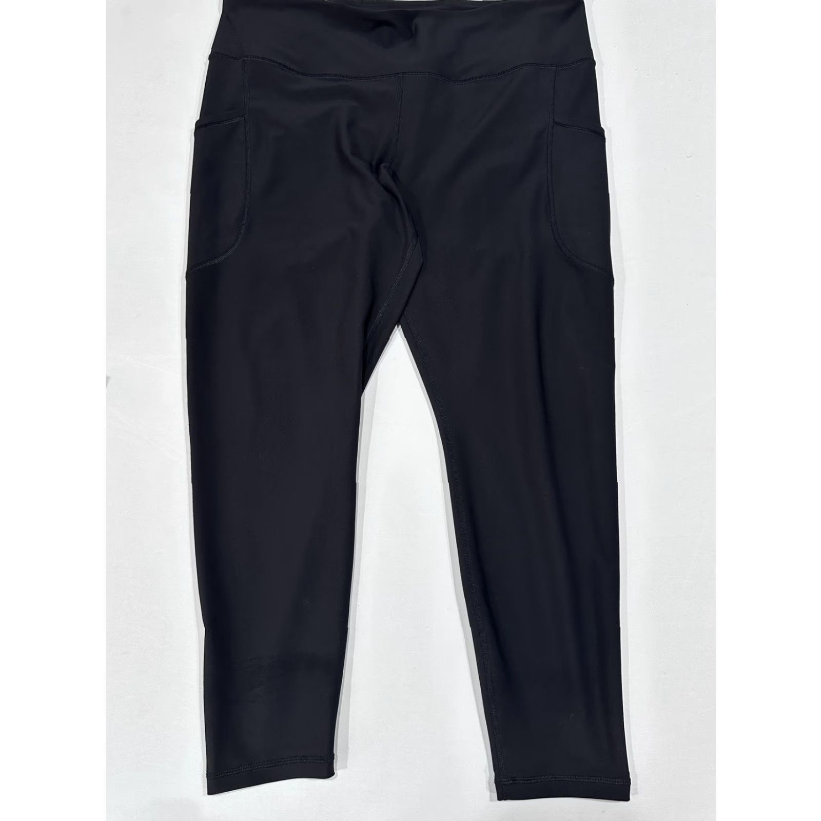 Old Navy Old Navy Leggings Womens 2X Black Powersoft High Rise Pockets Ankle Go-Dry Size 40" / US 18 - 2 Thumbnail