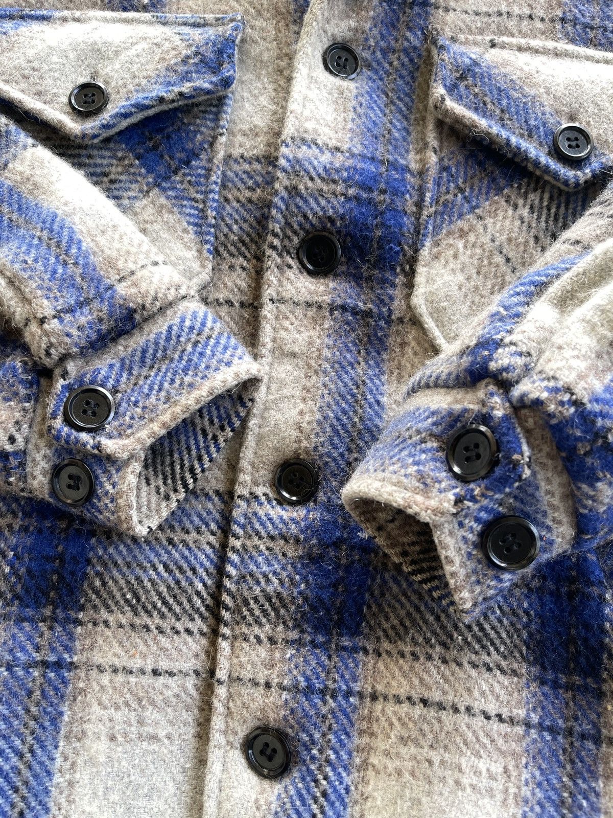 Japanese Brand Vintage 90s Wool Baggy Tartan Jacket Size US M / EU 48-50 / 2 - 8 Thumbnail