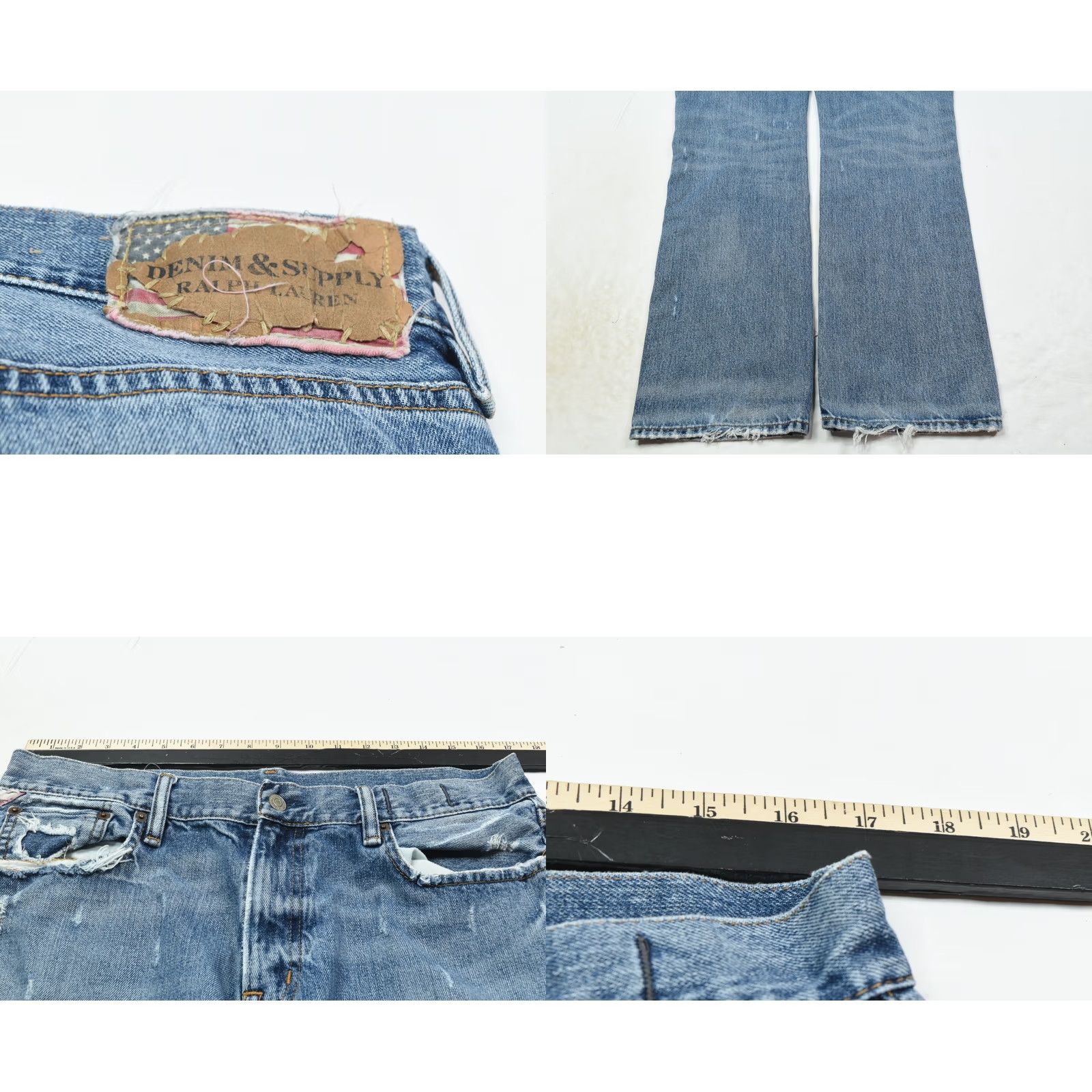 Denim & Supply Ralph Lauren Slouch Fit Jeans Mens 34x32 Blue 