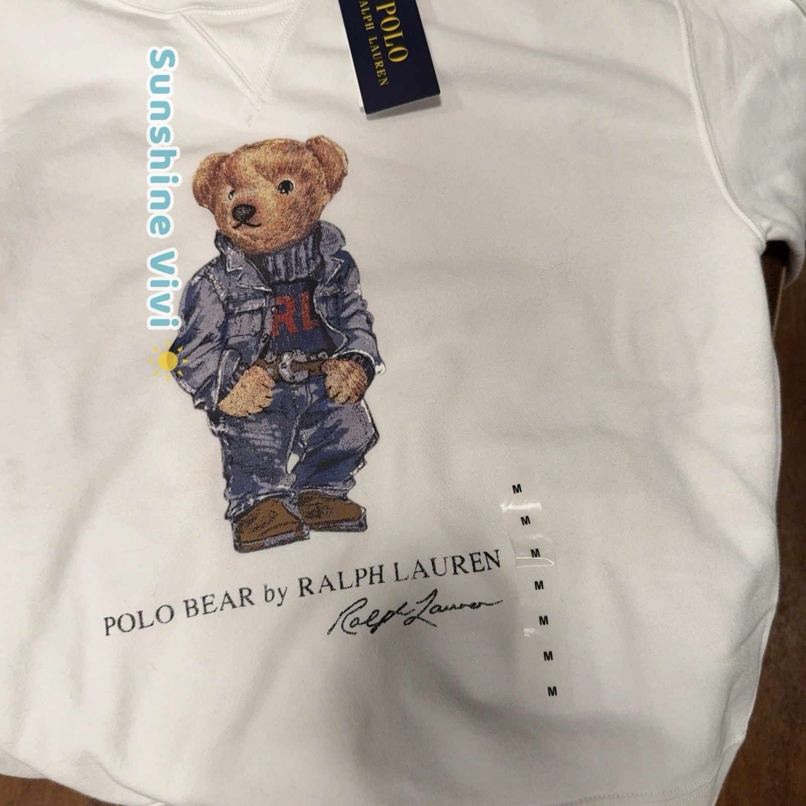 Polo Ralph Lauren NWT Ralph Lauren Women Polo Bear Fleece Sweatshirt Pullover Size US M / EU 48-50 / 2 - 2 Thumbnail