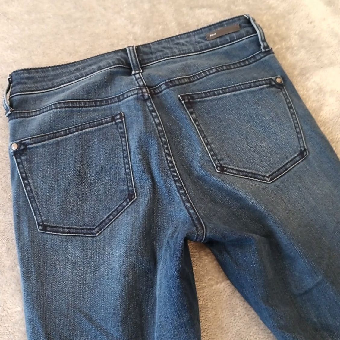 Anthropologie Anthropologie Jeans Women Size 28P Blue Pilcro & The Letterpress Skinny Frayed Hem 5-Pocket Denim Mid Rise XS? No, keep: 28P Size 28" / US 6 / IT 42 - 7 Thumbnail