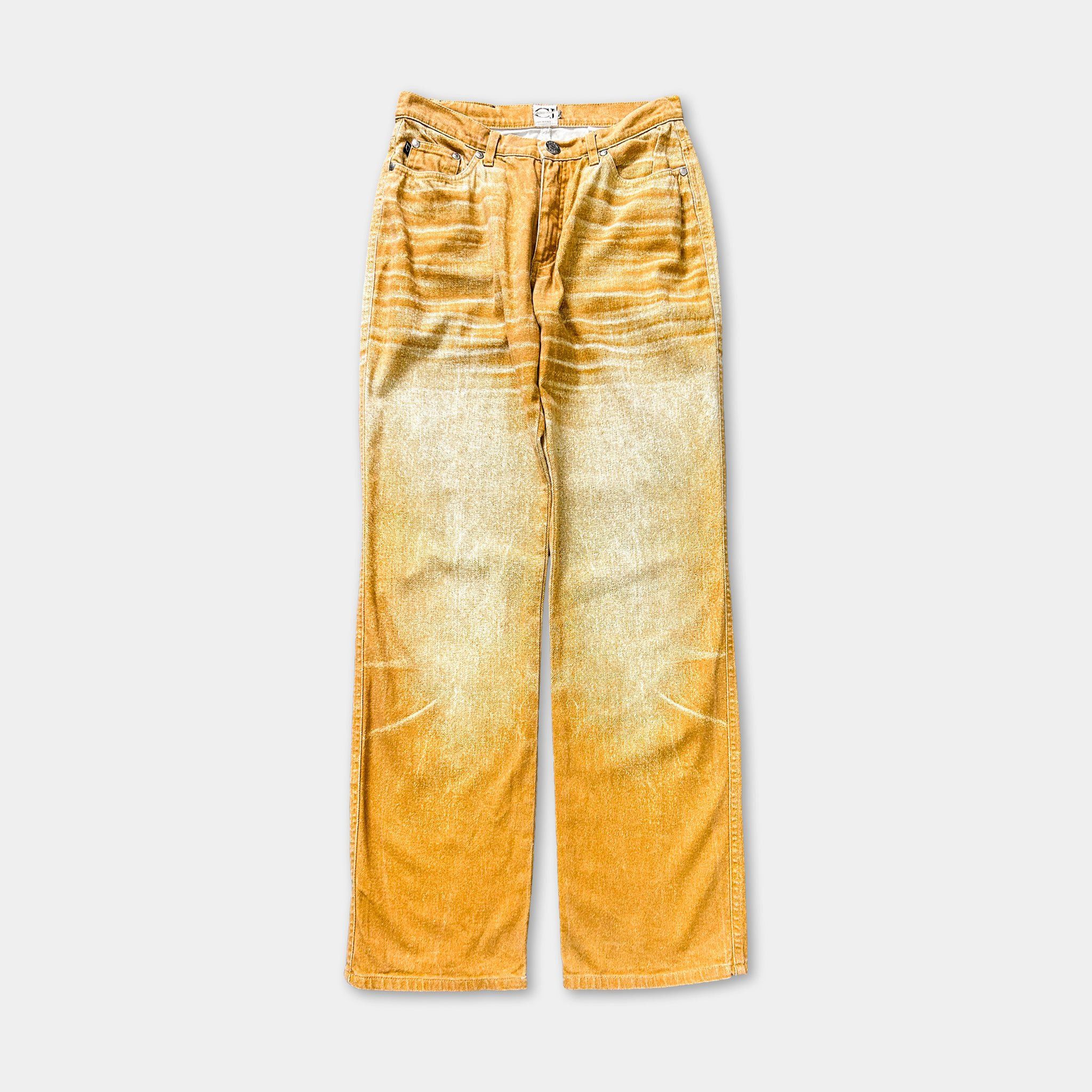 Just Cavalli Just Cavalli 2000's Golden Gradient Jeans Size US 27 - 1 Thumbnail