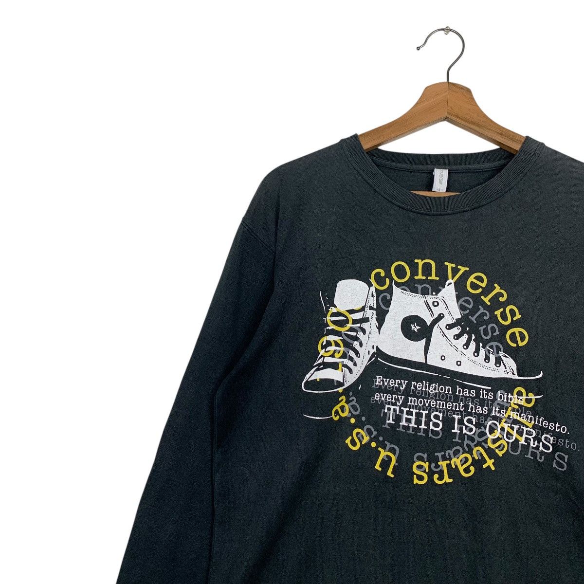 Converse CONVERSE Big Logo Graphic Long Sleeve Tees #2849-C128 Size US L / EU 52-54 / 3 - 3 Thumbnail