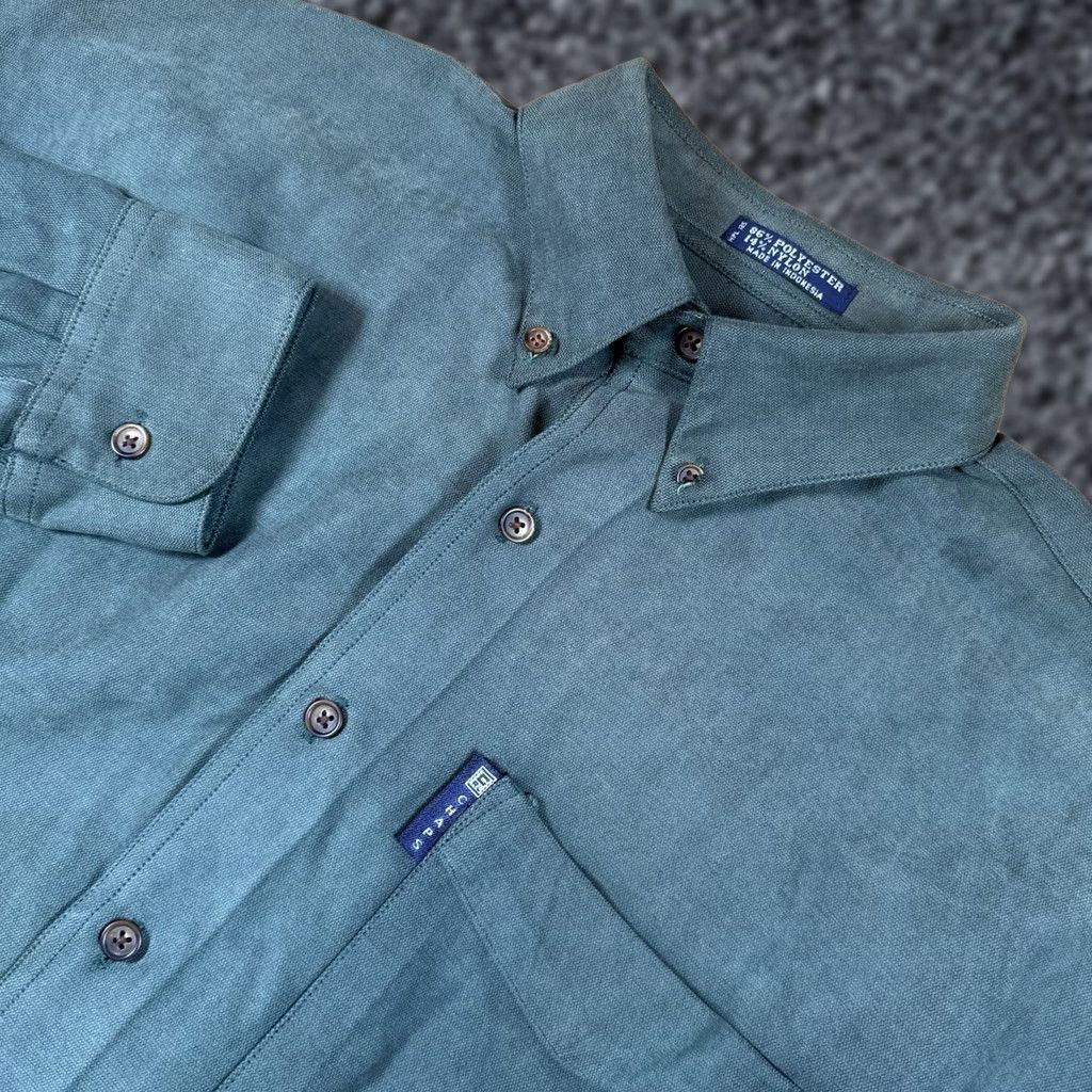 Chaps VINTAGE Chaps Ralph Lauren Button Shirt Mens Medium Green Long Sleeve Lightweight Size US M / EU 48-50 / 2 - 1 Thumbnail