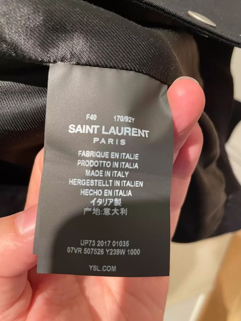 Saint Laurent Paris Saint Laurent Paris Black embroidered jacket-2506 Size US L / EU 52-54 / 3 - 7 Thumbnail