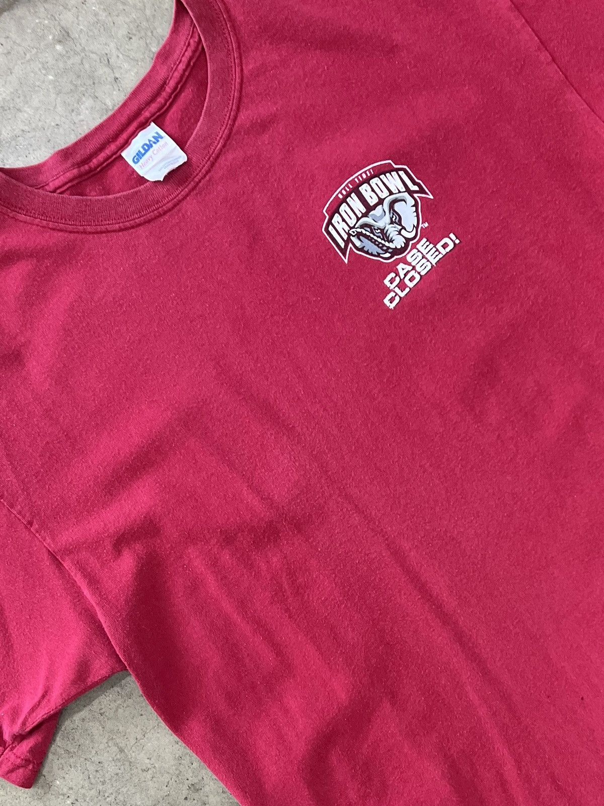 NCAA Vintage 2008 Alabama Auburn Iron Bowl Case Closed Tee Large Size US L / EU 52-54 / 3 - 5 Thumbnail