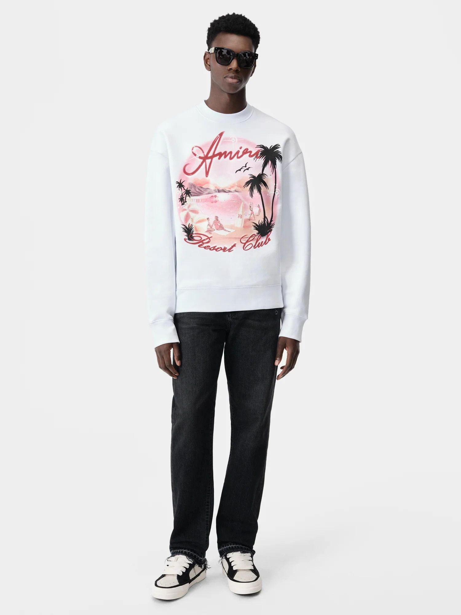 Amiri o1s1wg110625 Paradise Airbrush Sweatshirt in Multicolor Size US S / EU 44-46 / 1 - 2 Thumbnail