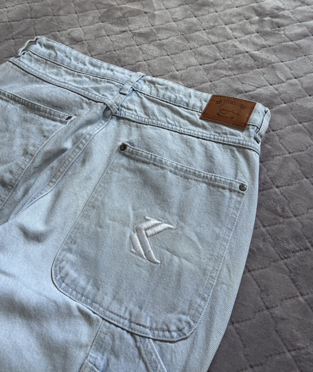 Karl Kani × Vintage Vintage Karl Kani Big Logo Denim Pants Size US 34 / EU 50 - 6 Thumbnail