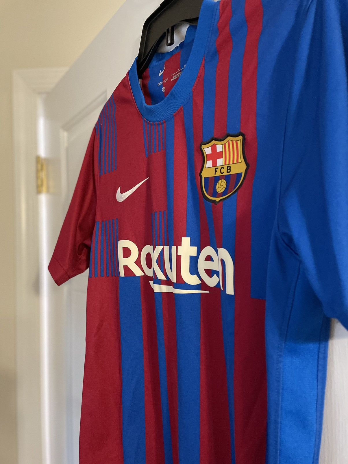 Nike 2021 2022 Barcelona Home Kit   Jersey 