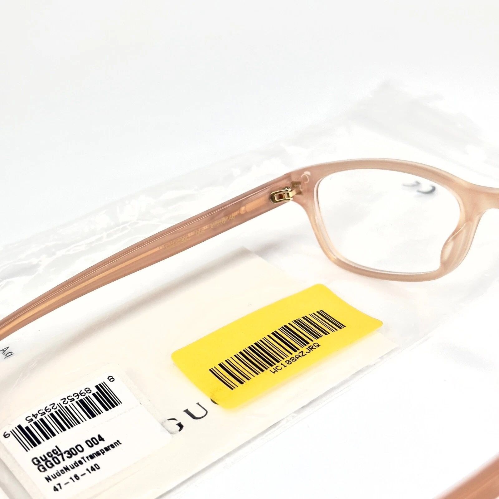 Gucci GUCCI GG0730O 0730 Nude Pink Crystal Logo Eyeglasses 004 Size ONE SIZE - 2 Thumbnail