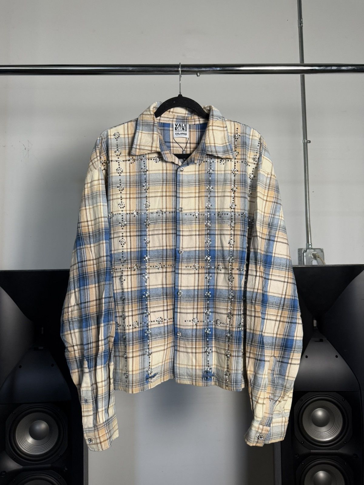 Vale Vale Forever Skyfall Flannel 'Cream/Blue’ Size US XXL / EU 58 / 5 - 1 Thumbnail