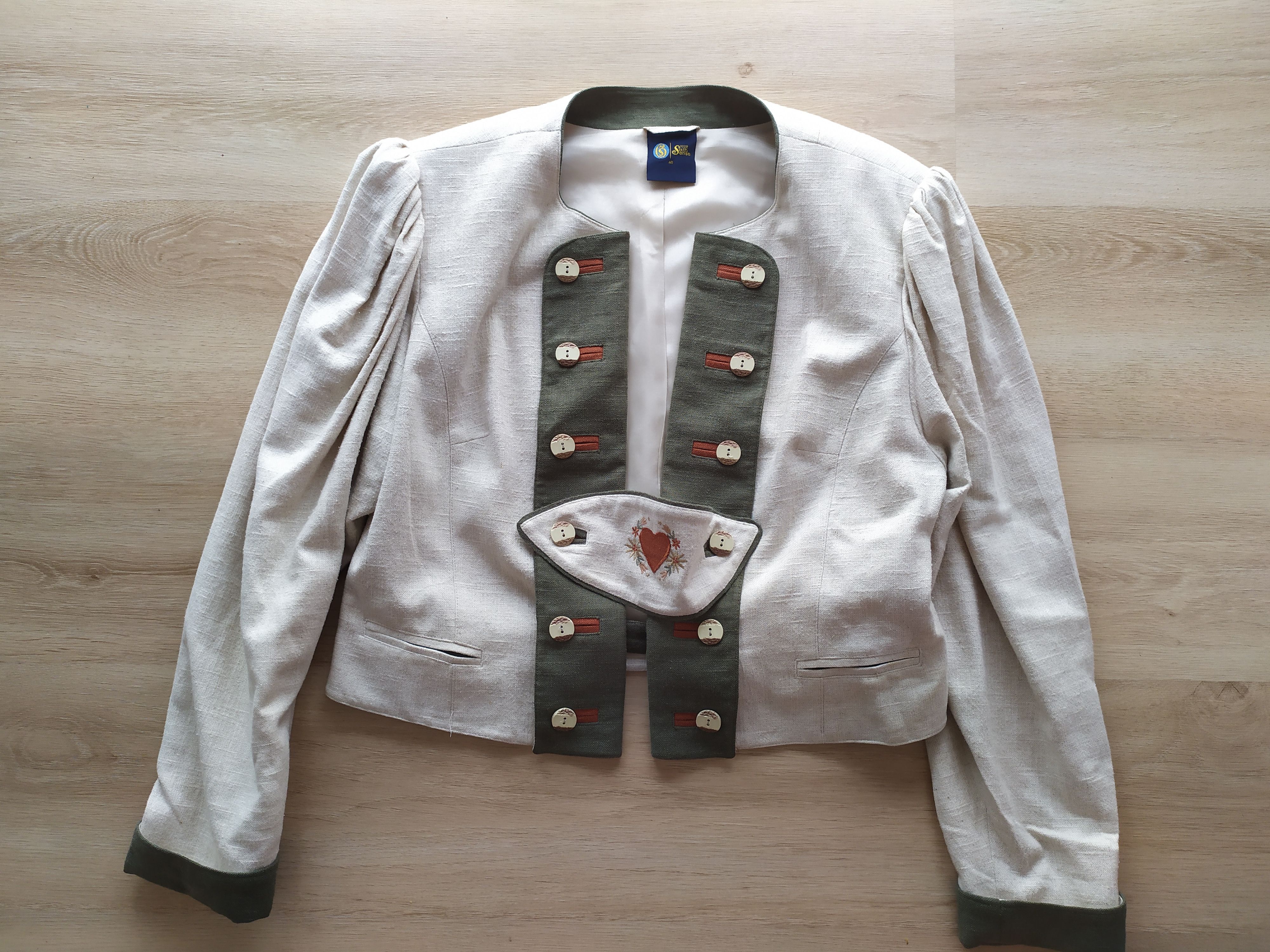 The Difference women's Bavarian country linen jacket blazer L drindl folk Size L / US 10 / IT 46 - 1 Thumbnail