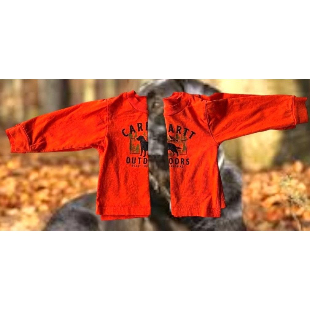 Carhartt Carhartt Outdoors Baby Shirt 6 Months Orange Black Labrador Size US XXS / EU 40 - 7 Thumbnail