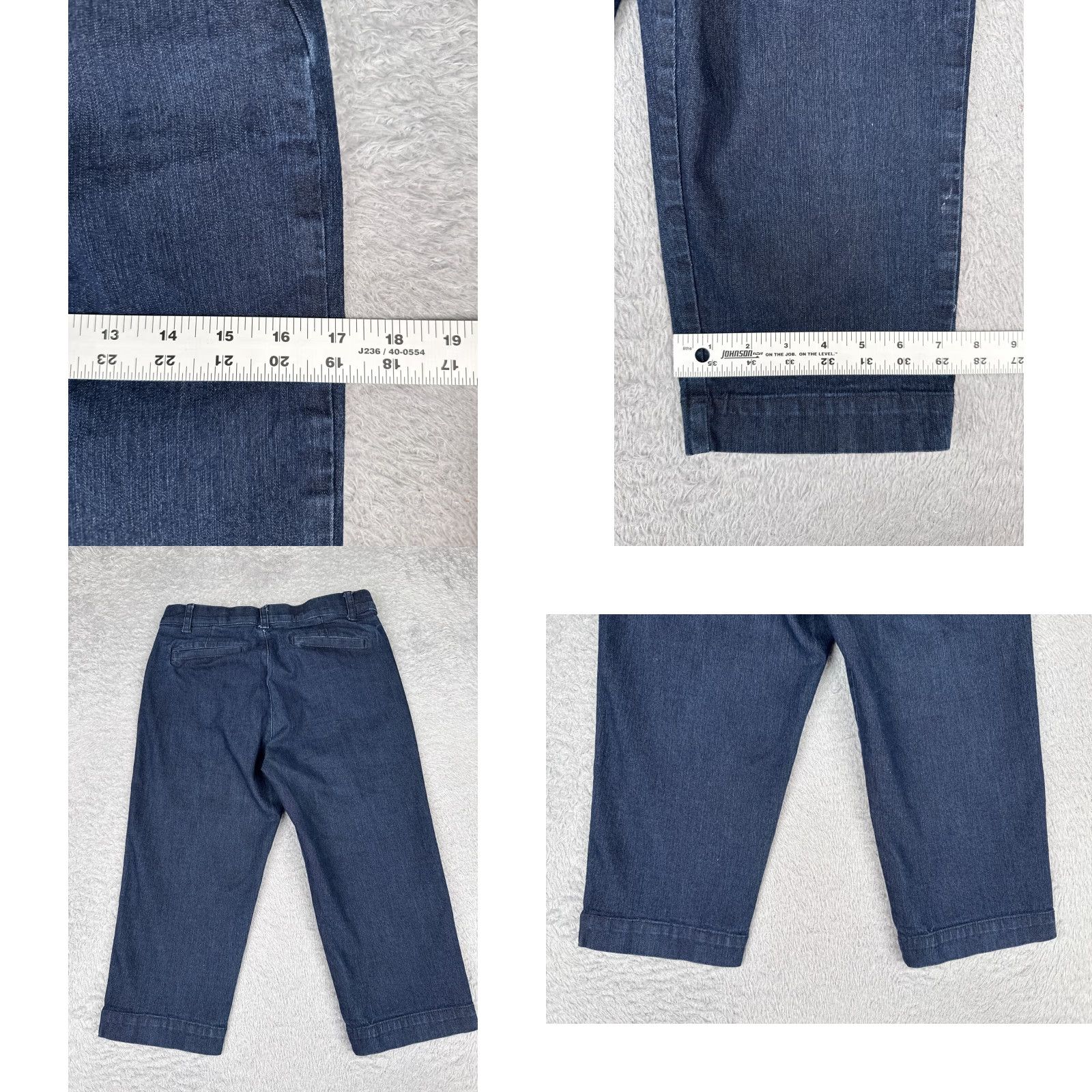 Vintage St Johns Bay Jeans Womens Capri Denim Blue 2 26x18 Regular Mid Rise 18 In Inseam 5-Pocket Size 26" / US 2 / IT 38 - 9 Thumbnail