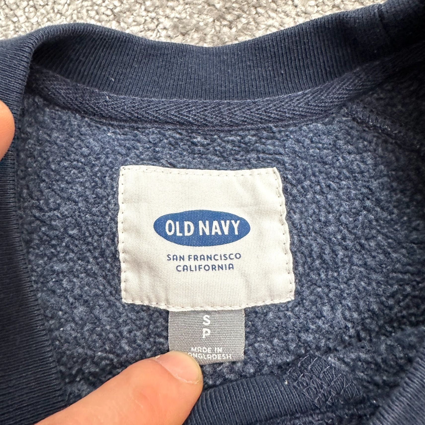 Old Navy Old Navy Sweatshirt Mens Small Blue Crew Neck Raglan Sleeve Fleece Pullover Long Sleeve Casual Classic Outdoor Size US S / EU 44-46 / 1 - 6 Thumbnail