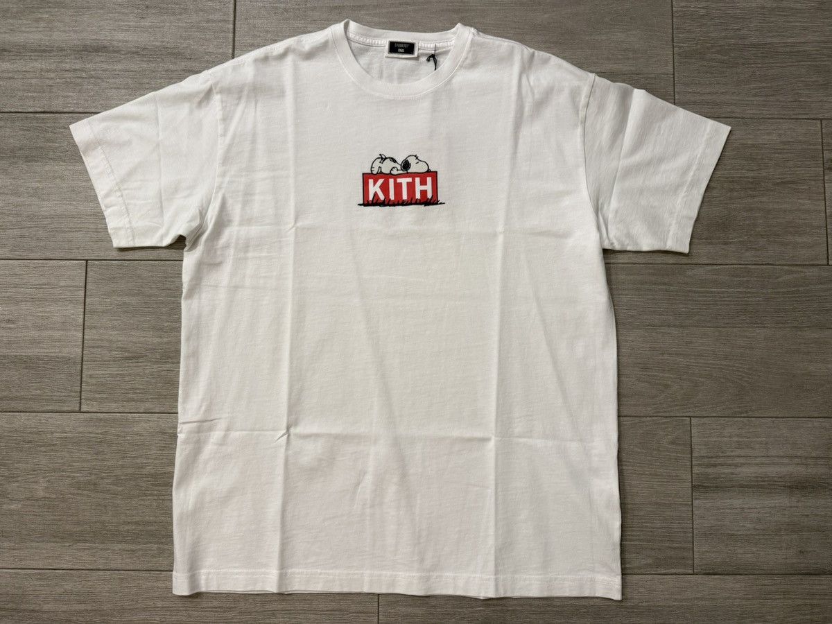 Kith × Peanuts KITH for Peanuts Doghouse Classic Logo Snoopy Tee White Sz L Size US L / EU 52-54 / 3 - 1 Thumbnail
