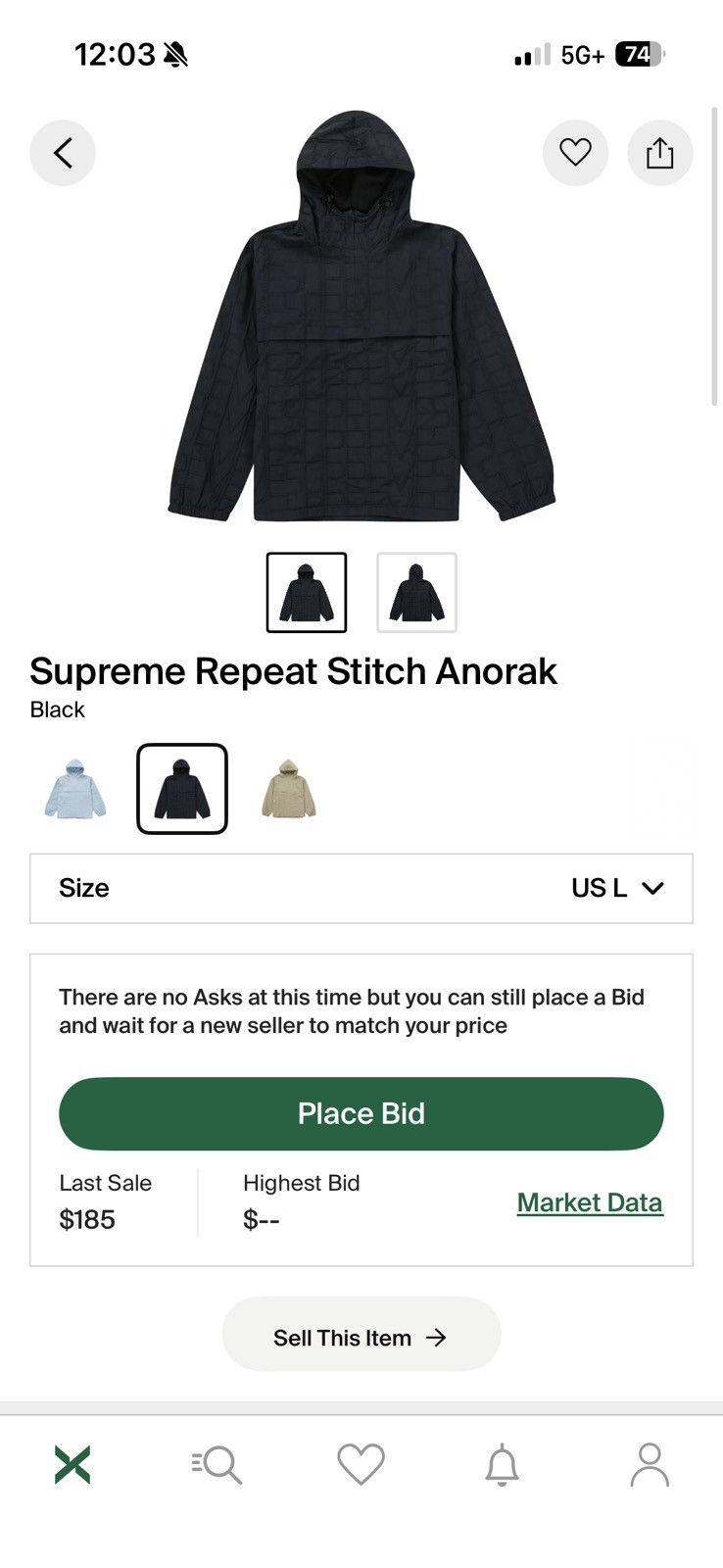 Supreme Supreme Repeat Stitch Anorak Jacket Size US S / EU 44-46 / 1 - 1 Thumbnail