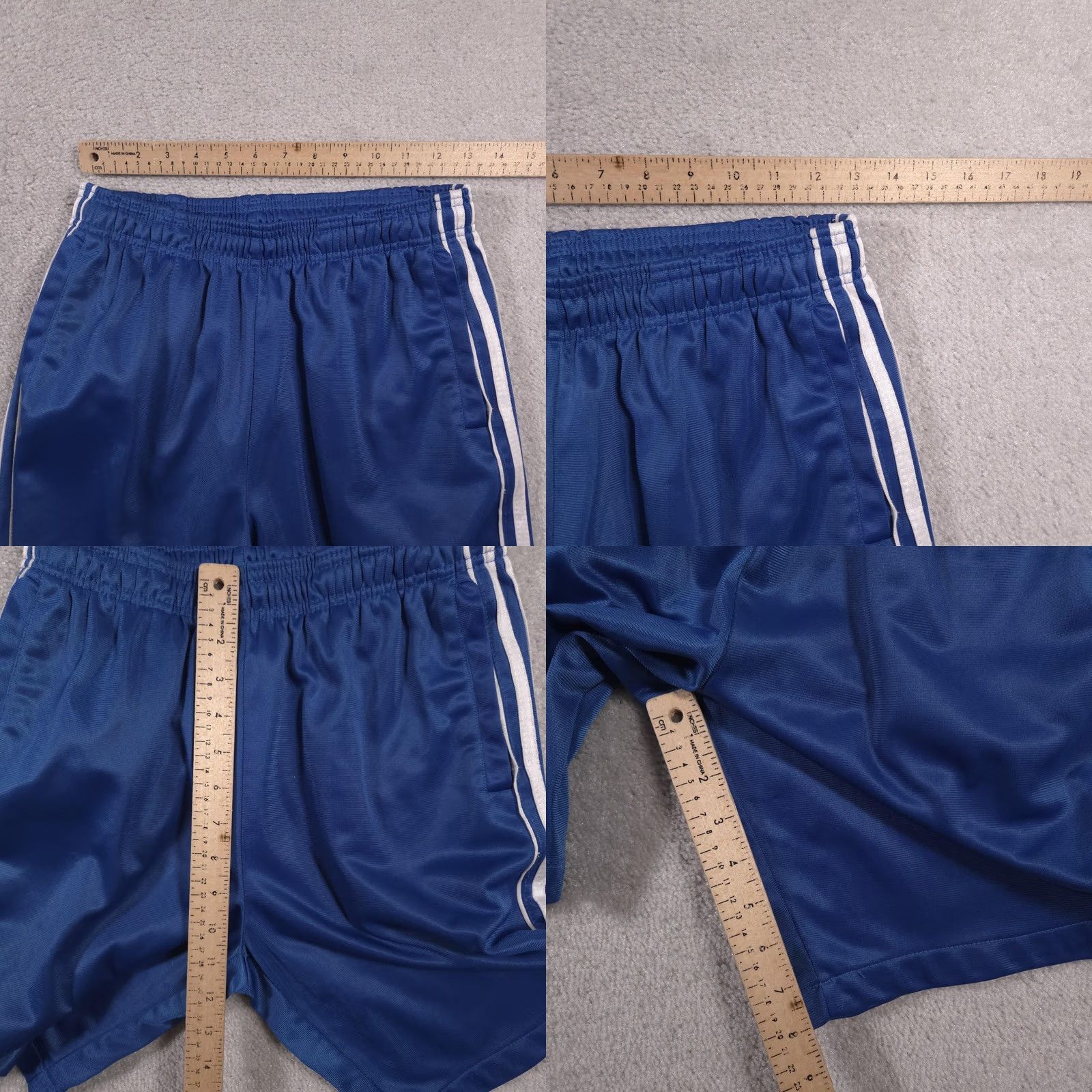 Haband Haband Active Joe Shorts Mens Small Blue White Striped Drawstring Pockets Athletic Casual Shorts Size US 29 - 8 Thumbnail