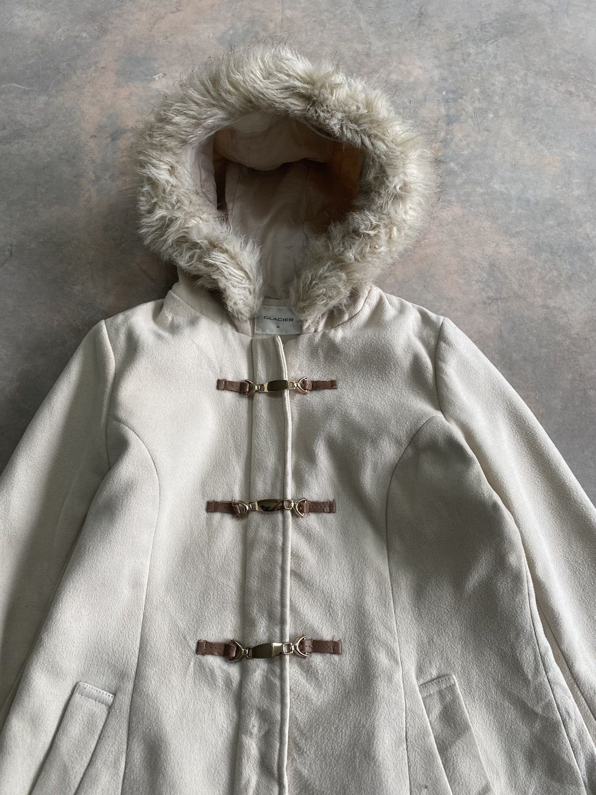 Japanese Brand × Vintage GLACIER FUR HAIRY PUNK GRUNGE LGB BUCKLE JACKET WINTER Size M / US 6-8 / IT 42-44 - 5 Thumbnail