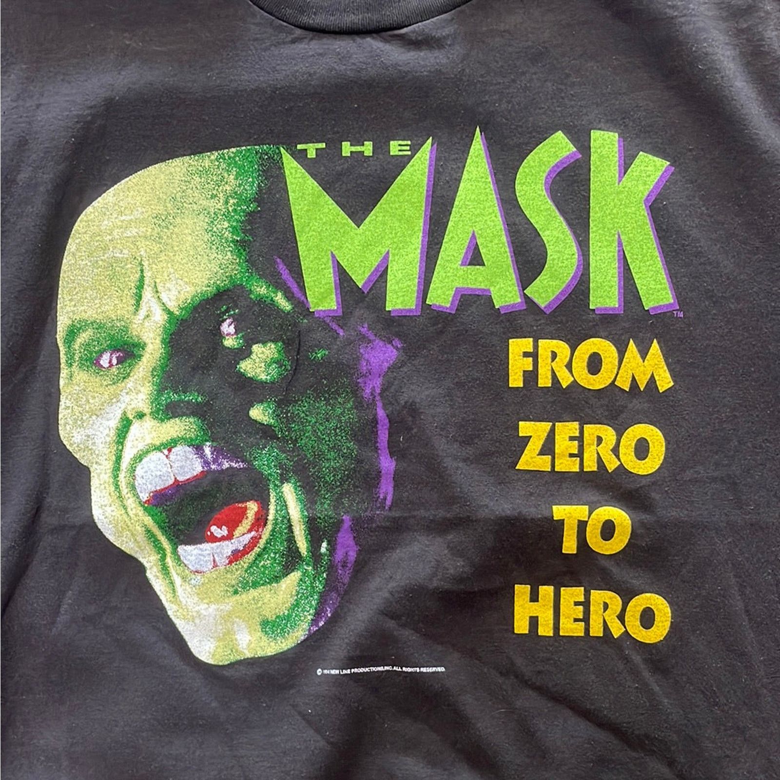 Tultex Vintage 1994 The Mask Movie Single Stitch Tultex XL Size US XL / EU 56 / 4 - 2 Thumbnail