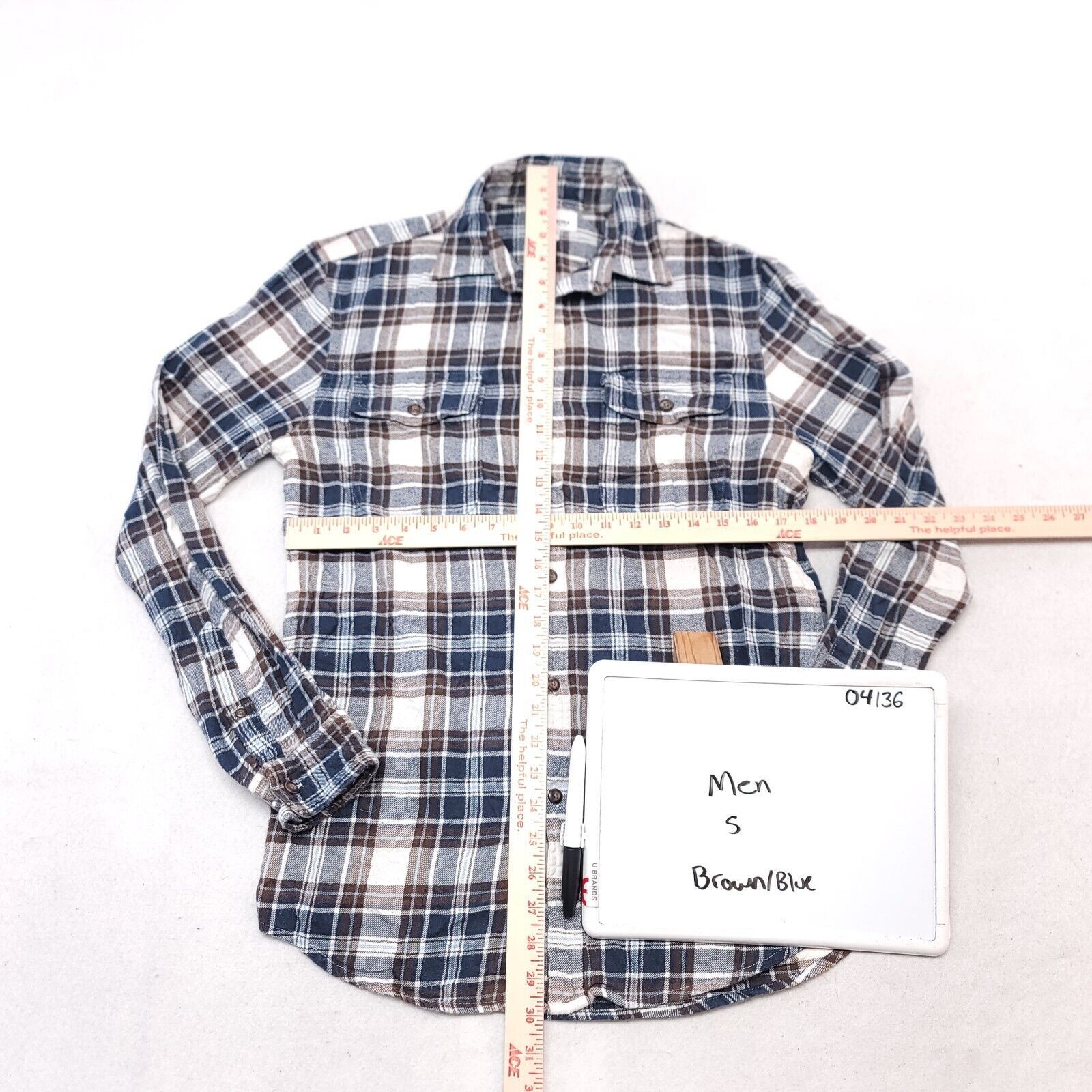 Sonoma Sonoma Tartan Flannel Button Up Shirt Mens Size Small S Blue Size US S / EU 44-46 / 1 - 6 Thumbnail