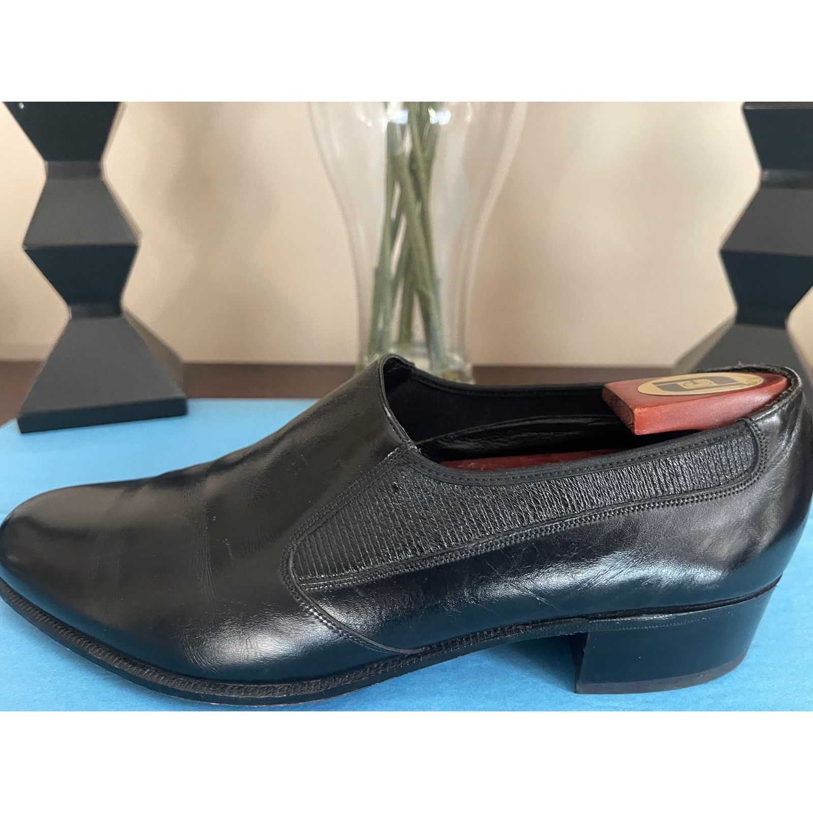 Florsheim Florsheim Men’s Black Leather Slip-On Dress Shoes – Size 9D Size US 9 / EU 42 - 2 Thumbnail