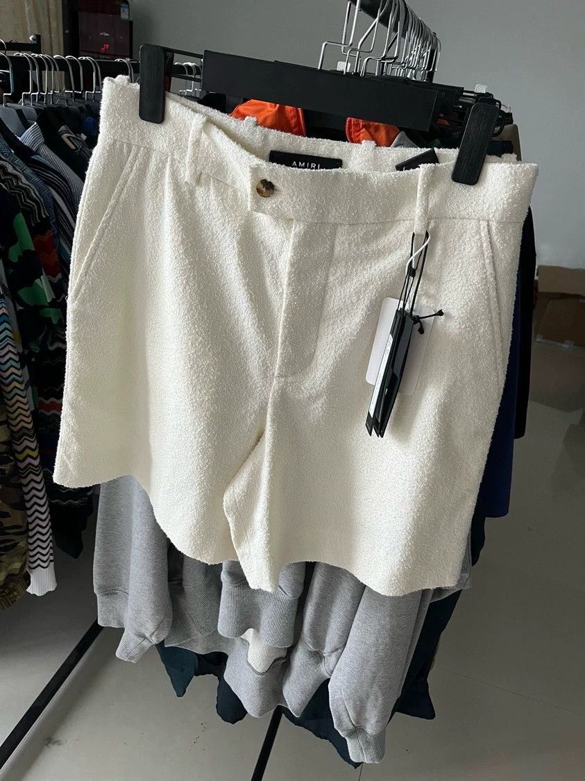 Amiri Amiri white hand-raised casual shorts - -DMC Size US 32 / EU 48 - 1 Thumbnail