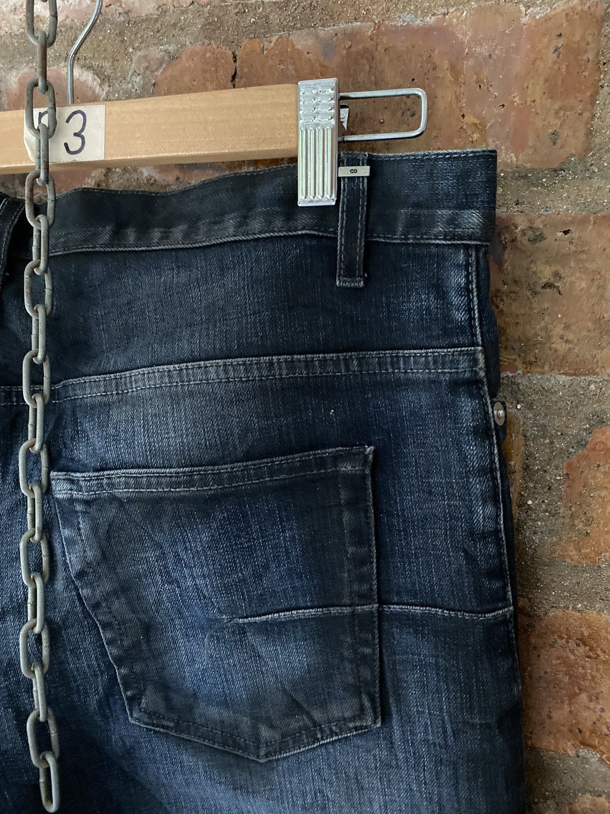 Dior 2000s DIOR Homme hedi slimane coal Dirty pants Size US 33 - 9 Thumbnail