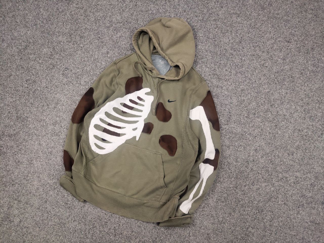 Nike Vintage Nike Military Skeleton Embroidered logo Hoodie Y2K Size US S / EU 44-46 / 1 - 3 Thumbnail