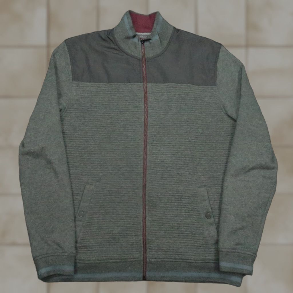Ted Baker Ted Baker Jacket Mens Large Gray Full Zip Quilted Pockets Jacket Style Vintage? No. [Oops] Size US L / EU 52-54 / 3 - 1 Thumbnail