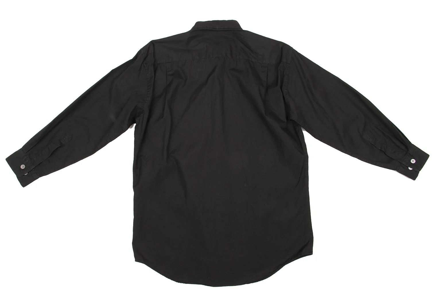 Issey Miyake Cotton Layered Color Button-Down Shirt in Black Size US S / EU 44-46 / 1 - 14 Thumbnail