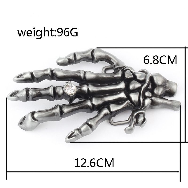 Designer Skull Modern Vintage Belt Riveted Belts Menswear Accessories Size ONE SIZE - 4 Thumbnail