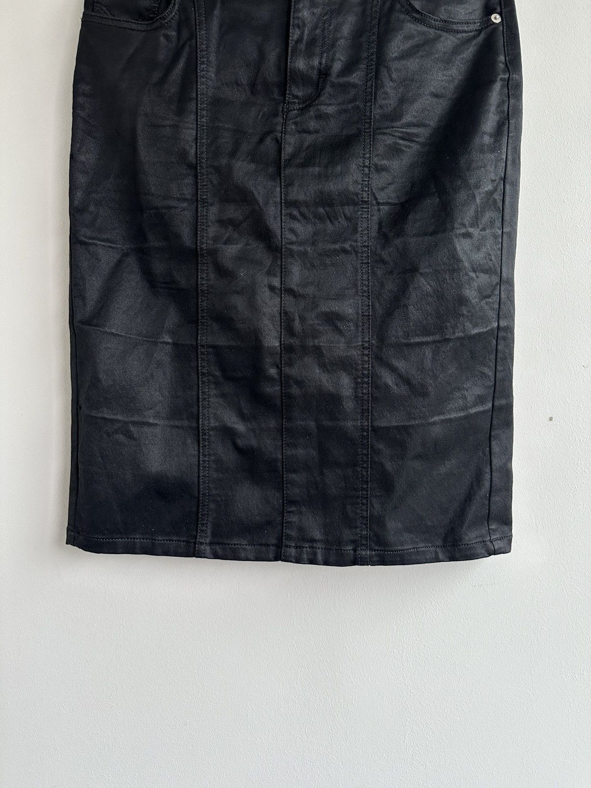 Dolce & Gabbana VTG Dolce & Gabbana Viscose Knee Length Skirt Black Size 28 Size 28" / US 6 / IT 42 - 5 Thumbnail