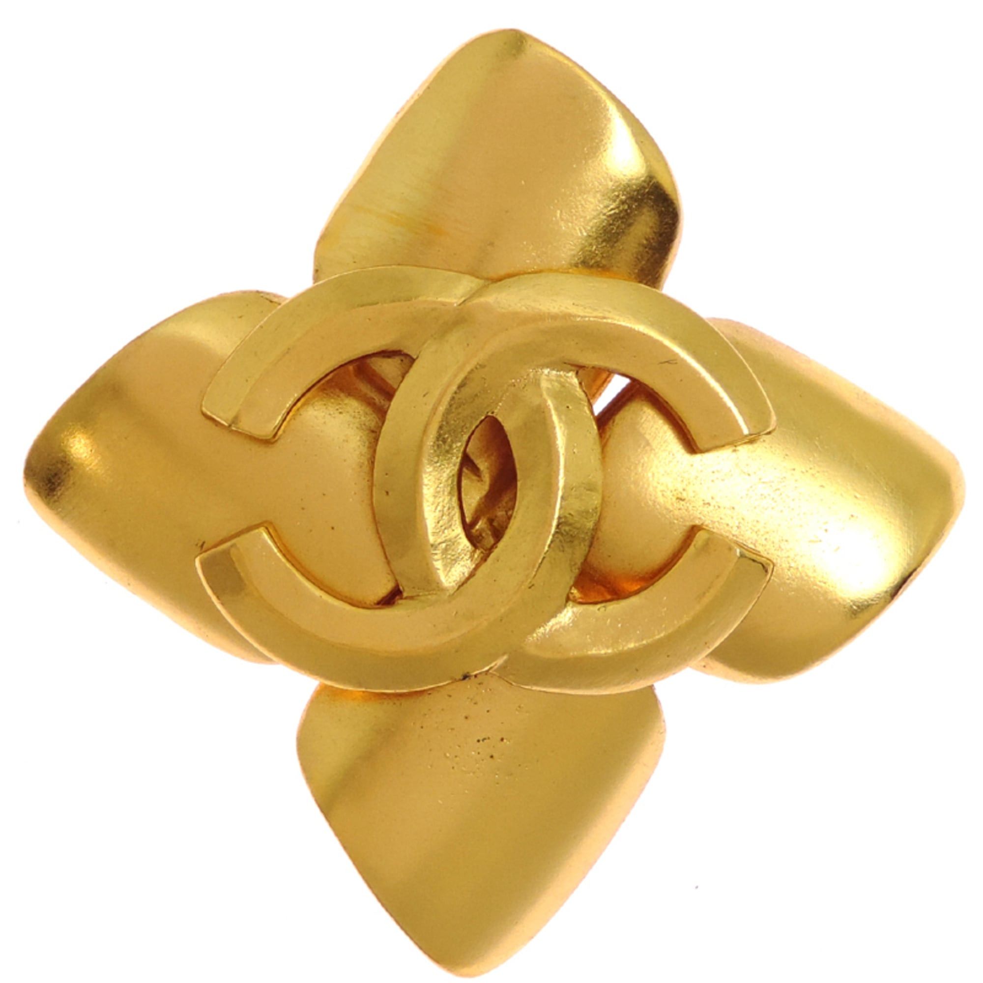 Chanel Chanel Coco Mark Women's Brooch GP Size ONE SIZE - 1 Thumbnail