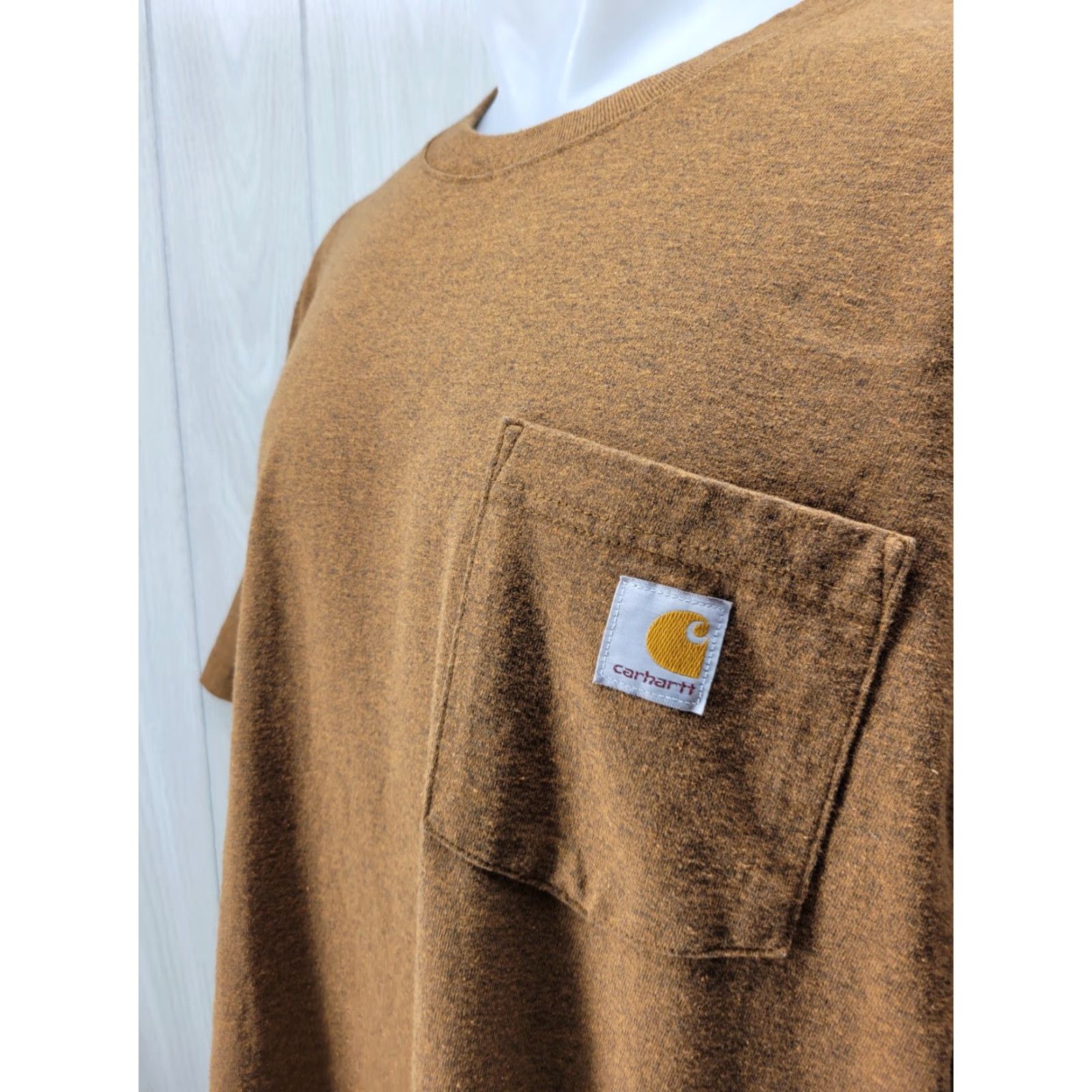 Carhartt Carhartt T Shirt Adult 2XL Loose Fit Brown Pocket Tee K87 Mens Size US XXL / EU 58 / 5 - 4 Thumbnail